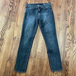Gap gray wash stretch straight leg denim‎ 31L Tall